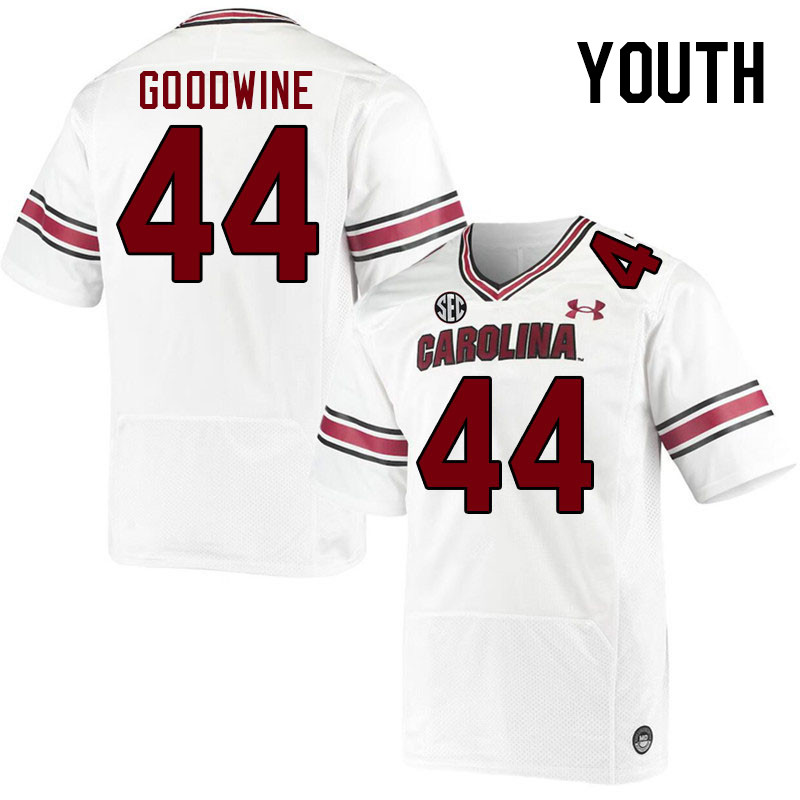 Youth #44 Monkell Goodwine South Carolina Gamecocks College Football Jerseys Stitched-White